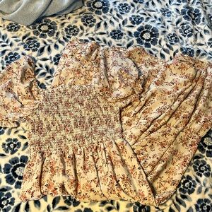 Maxi Dress with puff sleeves